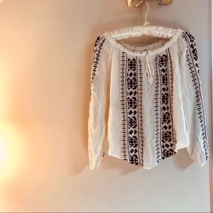 Off the shoulder Abercrombie and Fitch blouse